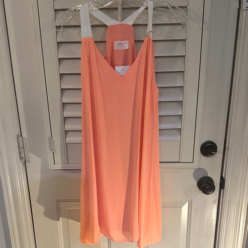 NYMPHE Coral Sleeveless Dress